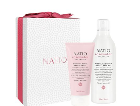NATIO 玫瑰水保湿系列 护肤套装（爽肤喷雾 200ml+日霜 75ml）