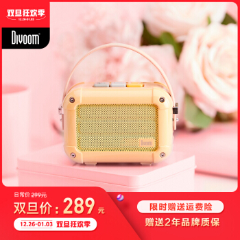 点音DIVOOM 玛奇朵迷你蓝牙音响 (魅力粉)