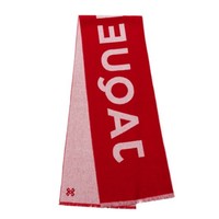 JAQUEMON Simple Iconic 提花LOGO双面围巾