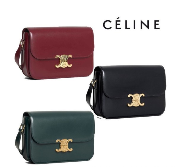 商品celine 思琳 triomphe 亮泽小牛皮肩背包/单肩斜挎包