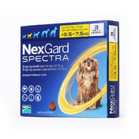 NexGard Spectra 超可信 犬用体内外驱虫药 3.5-7.5kg