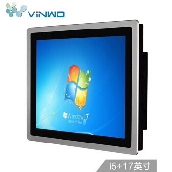 威沃（ViNWO）IBOOK 17英寸电容触摸屏工控一体机（i5 4G 32G）工业级防尘平板电脑嵌入式会议监控点餐收银机
