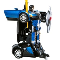 美致模型 布加迪戰神 充電變形遙控機器人 藍色
