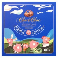 比利时进口 Chocochoc 巧口 生肖形夹心巧克力 年货礼盒 100g