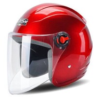 QISHI 骑士 631红色 电动摩托车头盔 均码
