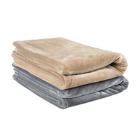 京东PLUS会员：京造 法兰绒超柔毛毯空调毯 150*200cm