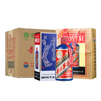 京东PLUS会员：MOUTAI 茅台 蓝 53度 酱香型白酒 500ml*6瓶