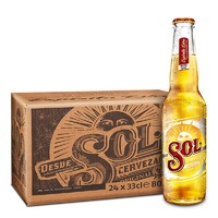 苏尔（SOL）啤酒 喜力旗下 330*24瓶 整箱装 *5件
