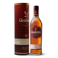 Glenfiddich 格兰菲迪 15年苏格兰达夫镇单一麦芽威士忌 700ml