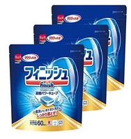 finish 洗碗机洗涤剂 袋洗 清洁力强 60个× 3 (180次的量)