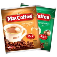 美卡菲MacCoffee进口甜味三合一速溶咖啡俄罗斯版独立小包装 爱尔兰奶味450g+榛子味450g 共900g