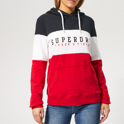 Superdry 极度干燥 女款字母印花连帽卫衣