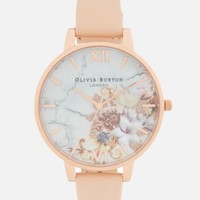 OLIVIA BURTON Florals 大理石花卉浮雕 女士时装腕表