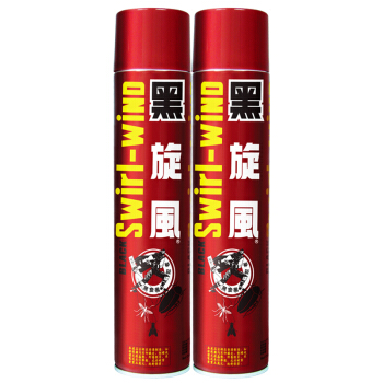 black swirl-wind 黑旋风 杀虫气雾剂600ml*2瓶喷雾剂家用室内除灭杀蚊苍蝇蟑螂神器