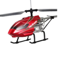 星域传奇-合金遥控飞机耐摔3.5通直升机(红色 一个机身一块电池)