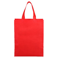 戈顿 GEDUN  无纺布提手袋防水无纺布便携包 大容量环保购物袋 线缝便携收纳袋  红色 可定制logo字体