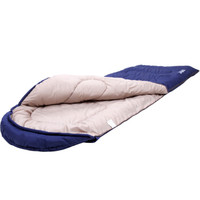 喜馬拉雅 戶外睡袋成人室內午休 冬季加厚保暖透氣純棉信封野外旅行露營睡袋 信封帶帽 藍色