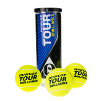登路普DUNLOP网球 3粒塑罐加亮耐打比赛训练网球TOUR BRILLIANCE 602196