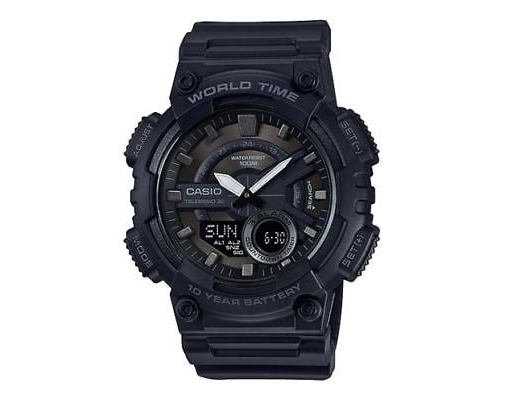 casio 卡西欧 aeq110w-1bv 男子运动腕表
