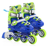 纬球 溜冰鞋儿童轮滑鞋男女款旱冰滑冰鞋WQ303-B-M蓝色M码