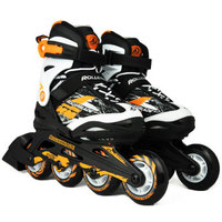 罗勒布雷德 Rollerblade溜冰鞋 儿童轮滑鞋可调可拆洗旱冰鞋 ALPHA 黑橙色M码