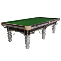 星牌 （XING PAI ）XW117-9A中式黑八台球桌 成人标准尺寸家用桌球台 银色