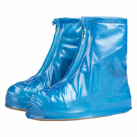 捷昇(JIESHENG) 雨靴雨鞋 男女通用防水防滑雨靴套加厚平底 蓝色40-41