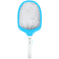 康铭（KANGMING）电蚊拍充电式LED可照明环保灭苍蝇三层网面KM-3801 蓝色