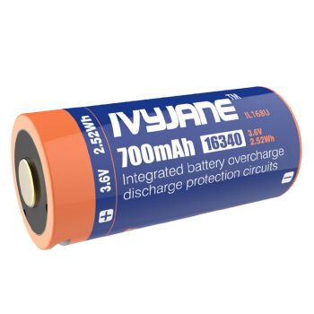 艾唯真IVYJANE 16340锂电池RCR123A带保护USB直充电电池IL168U