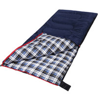 红色营地（RedCamp）睡袋 户外野营睡袋 成人午休棉睡袋 胖子可用 190*84cm 2.1kg 藏青色