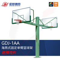 JINLING/金陵篮球架 成人体育器材GDJ-1AA 海燕式固定单臂篮球架11233 不含安装 运费需另算