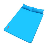 喜马拉雅 自动充气垫户外双人加厚充气地垫帐篷加宽睡垫防潮垫 湖蓝色HA9607