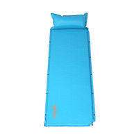 喜马拉雅帐篷防潮垫 户外加厚防水地垫 自动充气垫单人睡垫气垫床 彩虹2升级版蓝色 HA9604