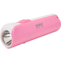 康铭（KANGMING）LED迷你手电筒锂电池可充电两档环保节能小手电KM-8797水粉色