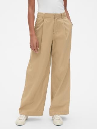 Gap 盖璞 419825 女士高腰阔腿裤