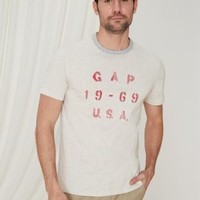 Gap 盖璞 421903 男士Logo徽标短袖T恤