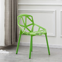北欧餐椅现代简约家用塑料靠背椅休闲接待洽谈椅咖啡椅创意椅子