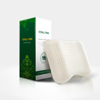 ROYAL KING 天然乳胶枕头泰国皇家原装进口成人橡胶枕芯月牙枕
