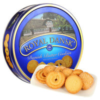 丹麦进口 蓝罐同厂 皇家丹麦Royal Dansk丹丝黄油曲奇饼干礼盒908g