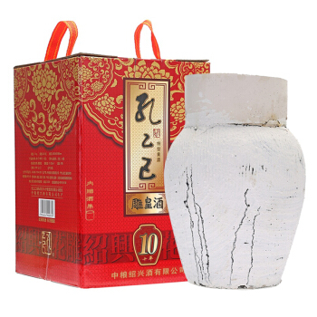 中粮出品 绍兴黄酒 冬酿雕皇十年陈 半甜型5L 陶坛 礼盒箱装