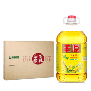 丰原食品丰禄套装（一级压榨玉米油4L*1+有机杂粮礼盒2.4KG*1）