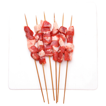 首食惠 新西兰羔羊腿肉串 200g/袋（10串）  BBQ烧烤食材 鲜冻羊肉串