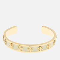 TORY BURCH 汤丽柏琦 Enamel Raised Logo Cuff Bracelet 浮雕女士手镯