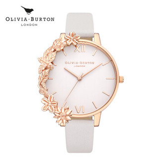 olivia burton手表,skagen 商品oliviaburton女款手表半篱花蔓女士手表情侣表学生少女时尚两戴可