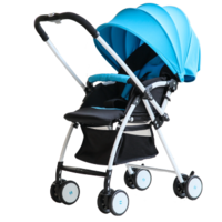meccao婴儿推车可躺坐可换向双向推行易折叠婴儿车 爱琴海蓝