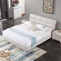 宜眠坊（ESF) 床 软床 皮床 现代北欧风格卧室 1.5米双人床 厂商直送 EC03