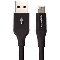 AmazonBasics 亚马逊倍思 苹果MFi认证 USB 2.0 A to Lightning接口高级数据线 适用于iPhone iPad iPod 黑色