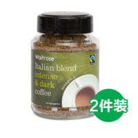 waitrose 维特罗斯 意式混合浓黑咖啡100g*2瓶  