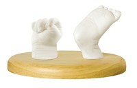 美國 Pearhead 嬰兒 印記 3D模具精品套裝木色PH82110