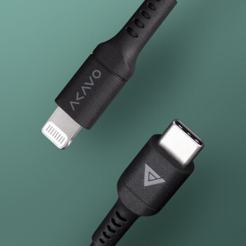 AKAVO 爱否开物 USB-C to Lightning MFi认证 PD快充线 1米